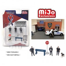 American Diorama Diecast Mechanic Police Figures 1/64 Scale Set of 6
