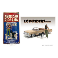 American Diorama 1/24 Scale Lowriderz - Figure IV  - Girl & Dog