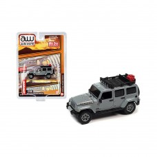 Auto World 1/64 Scale 2018 Jeep Wrangler Rubicon with Roof Rack Die-cast Car