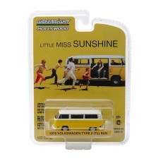 Greenlight 1978 Volkswagen Type 2 (T2) Bus Yellow with White Top Little Miss Sunshine (2006) Movie Hollywood Series 22 1/64 Die-cast Car