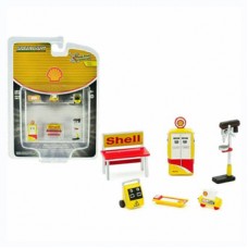 Greenlight 1/64 Scale Auto Body Shop - Shop Tool Accessories Series 3 - Shell Oil