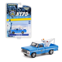 Greenlight Ford 1979 F-250 with Drop in Tow Hook - NYPD (Hobby Exclusive) 1/64 Scale Die-cast Car