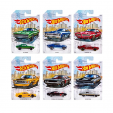 Hot Wheels 1/64 Scale Walmart Exclusive Detroit Muscle (Set of 6) Die-cast Cars