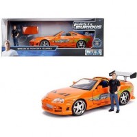 Jada 1/24 Scale Fast and Furious Brian’s Toyota Supra with figure Die-cast Car
