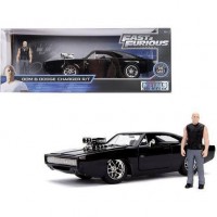 Jada 1:24 1/24 Scale Fast & Furious Dodge Charger & Dom Figure Die-cast Car