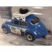Johnny Lightning 1/64 Scale 1970 Volkswagen Beetle Racing #736 with Roof Rack and Spare Tire