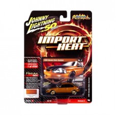 Johnny Lightning 1/64 Scale Import Heat 1996 Honda Civic in Metallic Golden Copper Die-cast Car