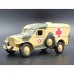 Johnny Lightning 1/64 Scale Wheeled Warriors Release 2 Version A - WWII Dodge WC54 Ambulance