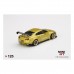 Mini GT 1/64 Scale Nissan GT-R (R35) Pandem with GT Wing Cosmopolitan Yellow